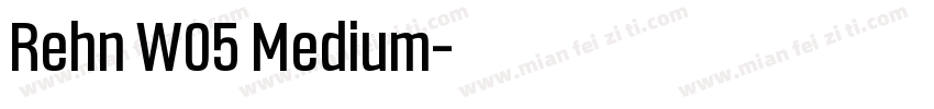 Rehn W05 Medium字体转换